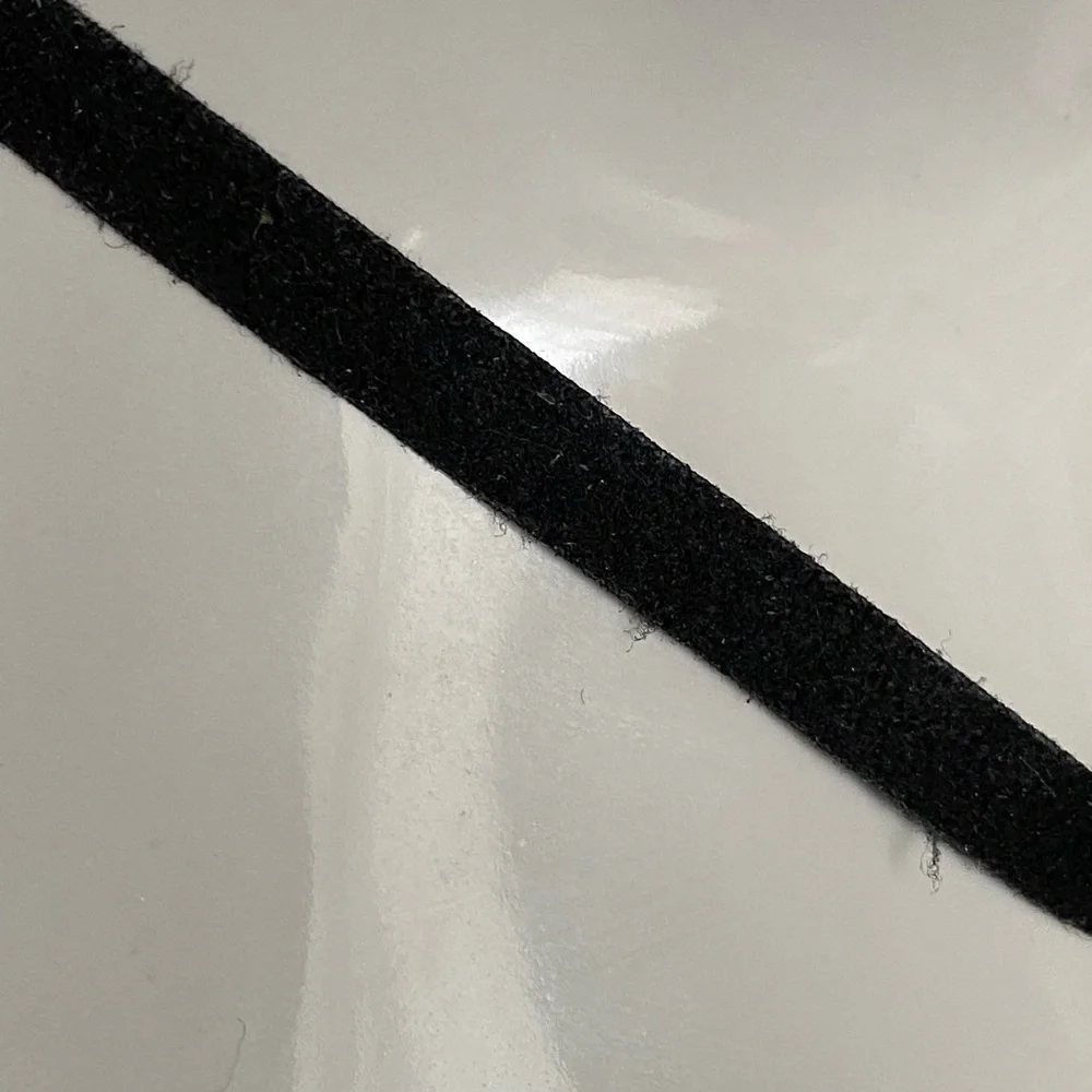 Hot Topic black crescent moon enamel charm necklace